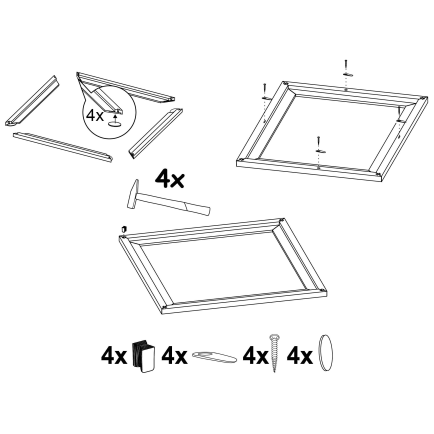 Eglo - Gaismekļa rāmis SALOBRENA 450x450 mm