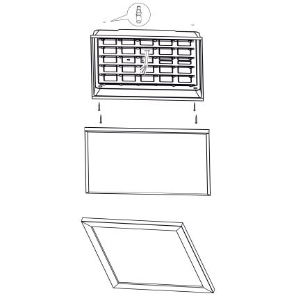 Eglo - LED Griestu gaismeklis LED/32W/230V 645x645 mm