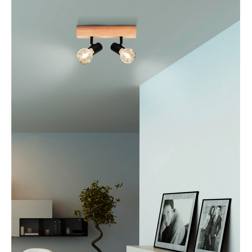 Eglo - Starmetis TOWNSHEND 2xE27/60W/230V - FSC sertificēts