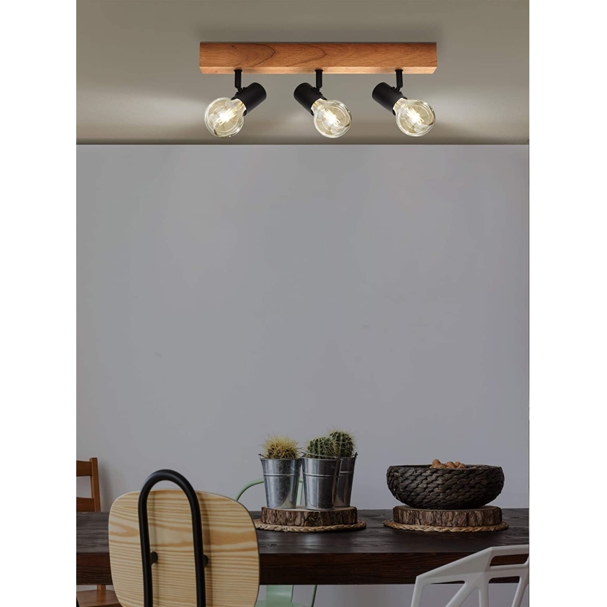 Eglo - Starmetis TOWNSHEND 3xE27/60W/230V - FSC sertificēts