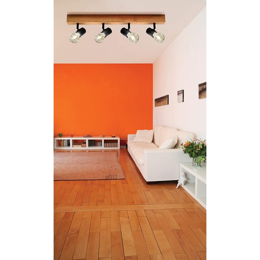 Eglo - Starmetis TOWNSHEND 4xE27/10W/230V - FSC sertificēts