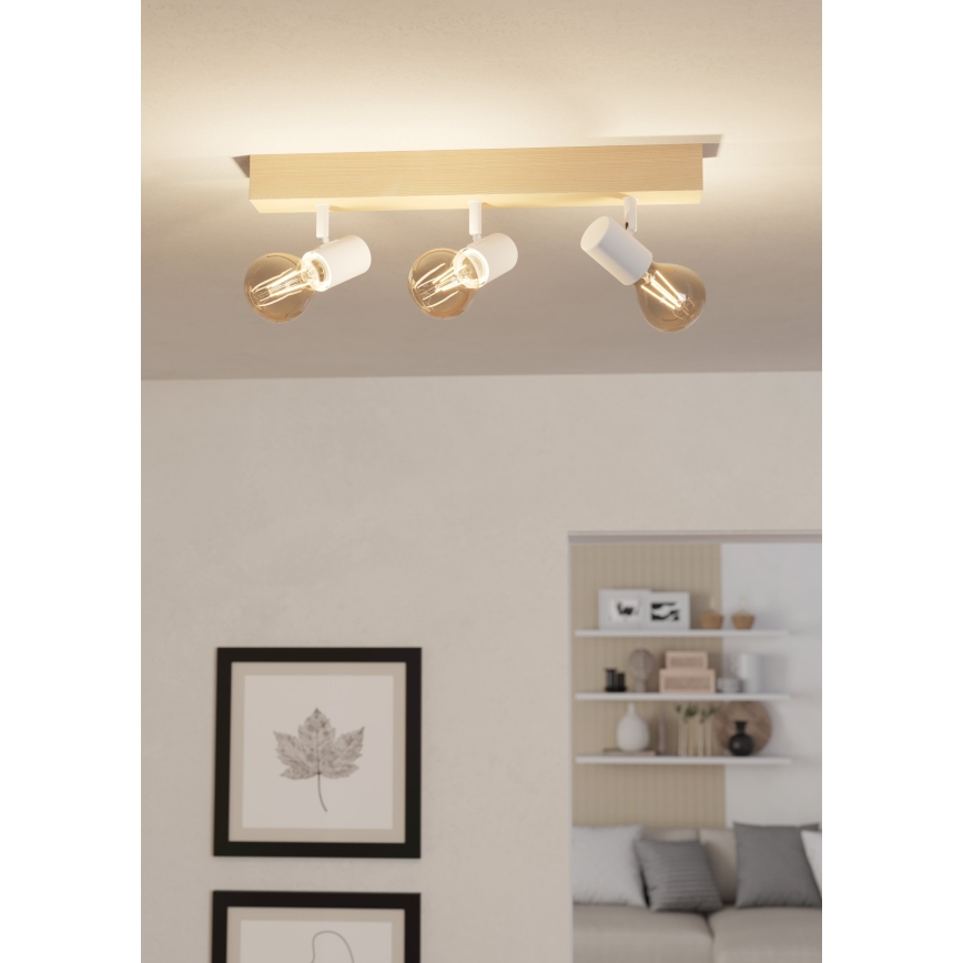 Eglo - Starmetis TOWNSHEND 3xE27/60W/230V - FSC sertificēts