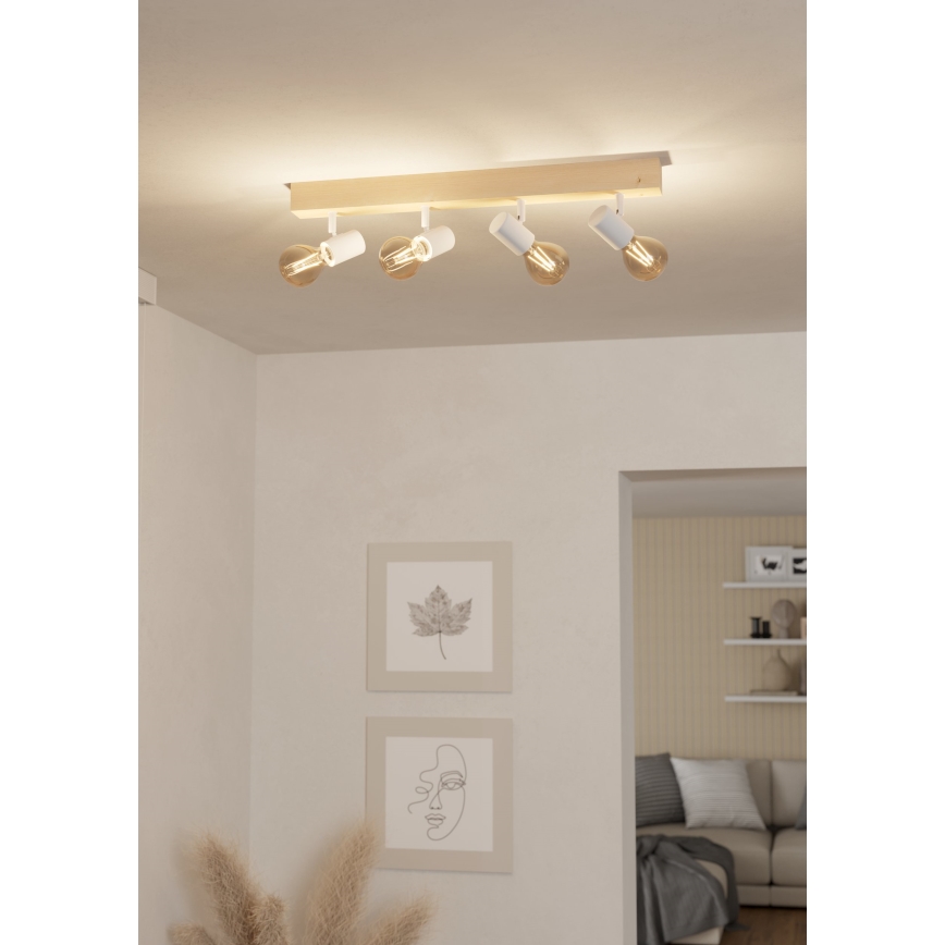 Eglo - Starmetis TOWNSHEND 4xE27/60W/230V - FSC sertificēts