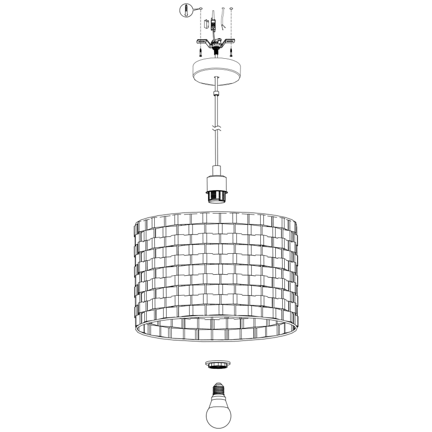 Eglo -  Lustra ar auklu 1xE27/40W/230V d. 38 cm