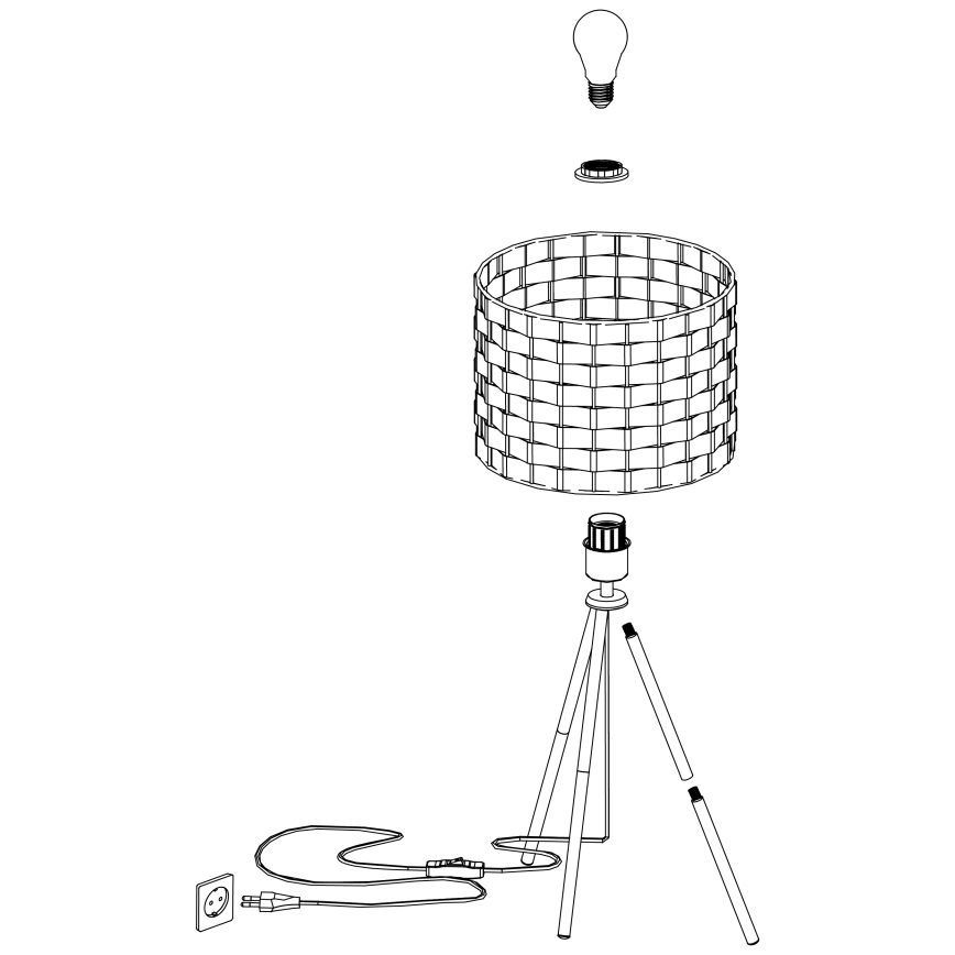 Eglo - Galda lampa 1xE27/40W/230V