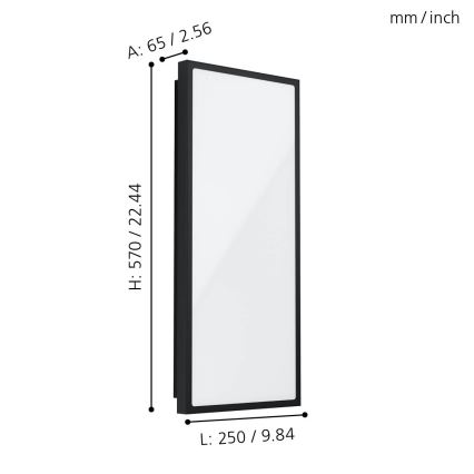 Eglo - LED Āra sienas gaismeklis LED/18,5W/230V IP44