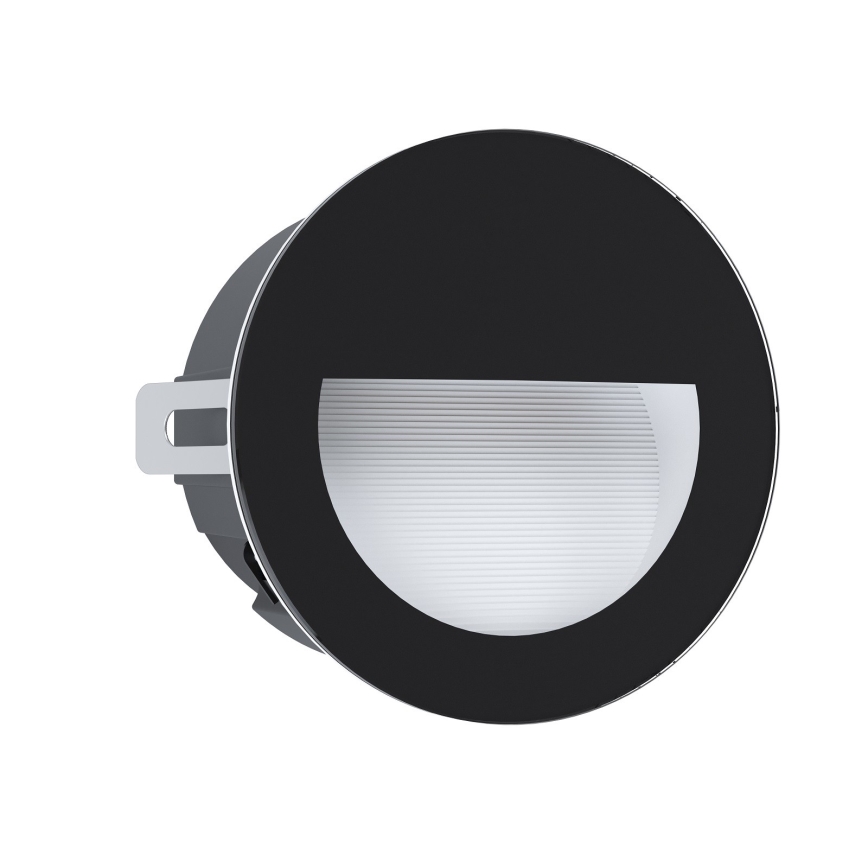 Eglo - LED Āra iebūvējamais gaismeklis LED/2,5W/230V IP65 melns