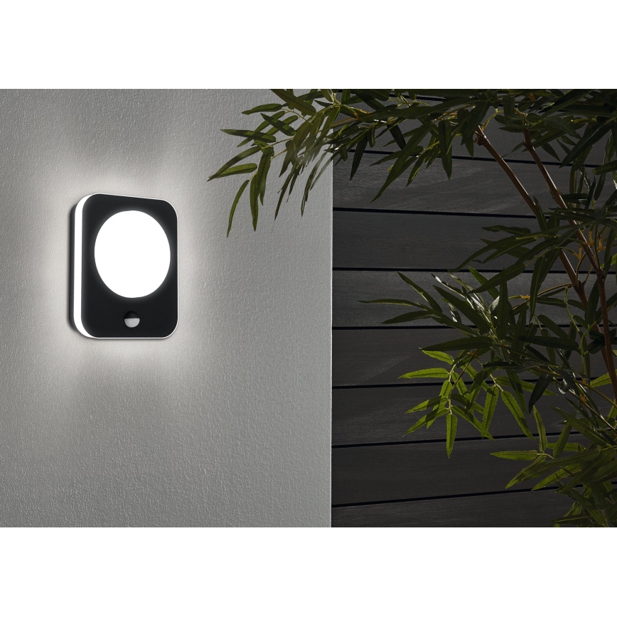 Eglo - LED Āra sienas gaismeklis ar sensoru LED/9W/230V IP44