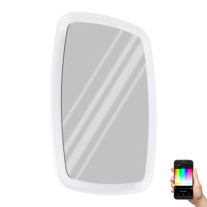 Eglo 99588 - LED RGBW vannasistabas spogulis ar regulējamu spilgtumu un integrētu fona apgaismojumu 20W/230V IP44