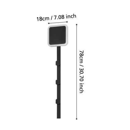 Eglo - LED Sienas pakaramais ar lampu LED/7,8W/230V