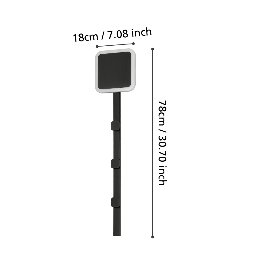 Eglo - LED Sienas pakaramais ar lampu LED/7,8W/230V
