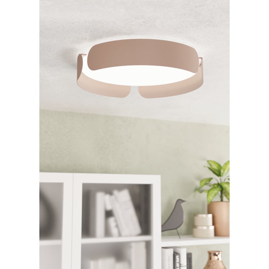 Eglo - LED griestu lampa LED/20W/230V Ø 37 cm brūna