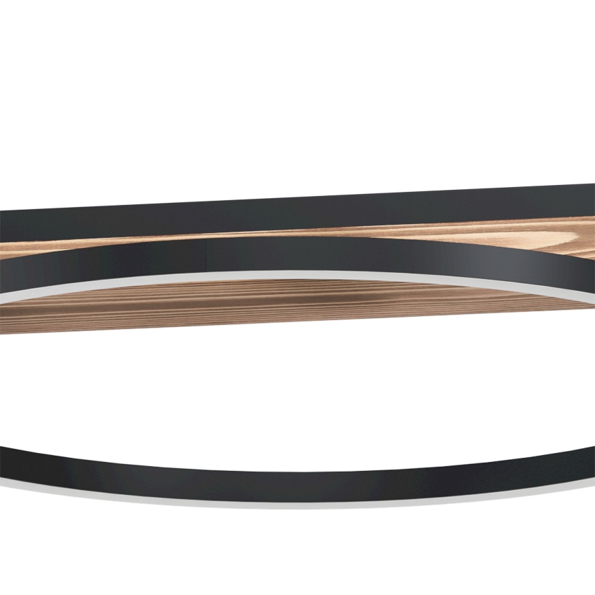 Eglo - regulējama LED lustra uz stieples 2xLED/12,5W/230V+LED/15,5W 3000K brūna/melna