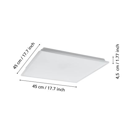 Eglo - LED Aptumšojama griestu lampa LED/22W/230V 2700-6500K ZigBee