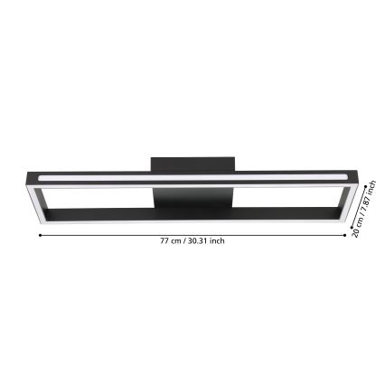 Eglo - LED Aptumšojama griestu lampa LED/21W/230V 2700-6500K