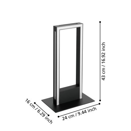 Eglo - LED Aptumšojama galda lampa LED/16W/230V 2700-6500K