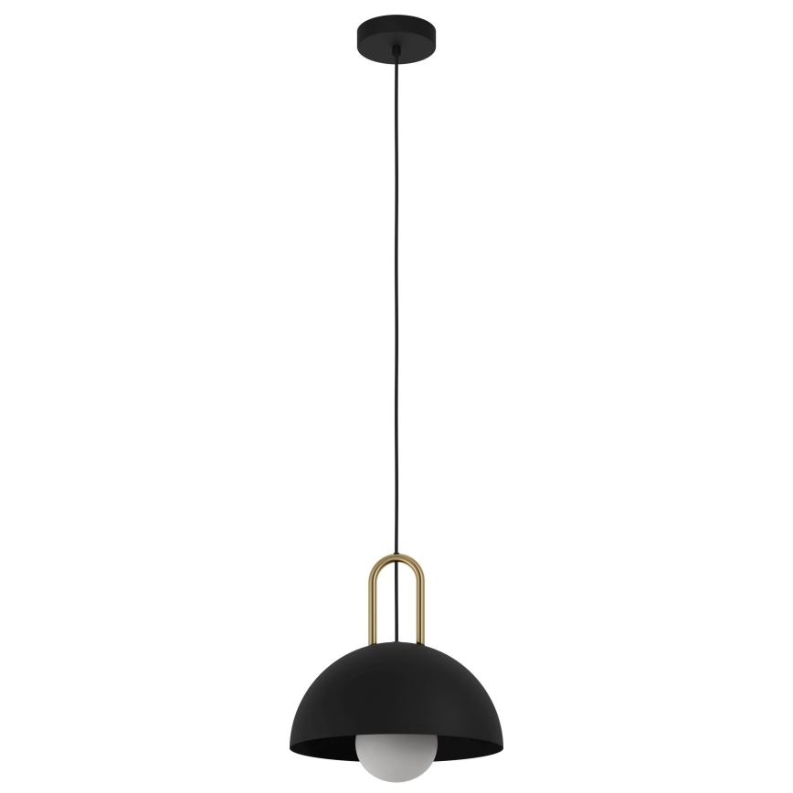 Eglo - Lustra ar auklu 1xE27/40W/230V melna