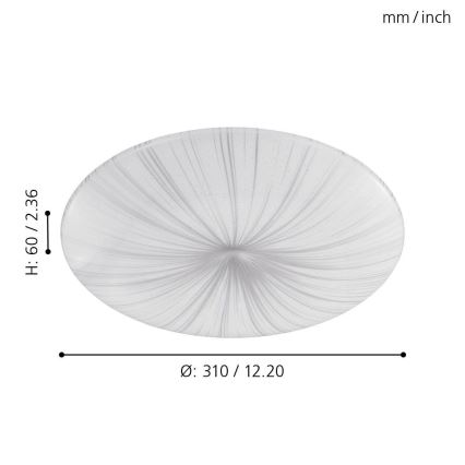 Eglo - LED Griestu gaismeklis LED/10W/230V