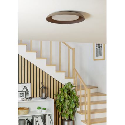 Eglo 99704 - LED griestu lampa PENJAMO LED/17,1W/230V brūna