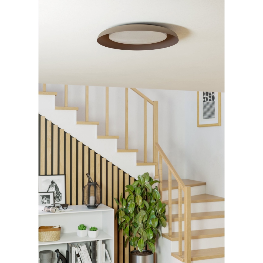 Eglo 99704 - LED griestu lampa PENJAMO LED/17,1W/230V brūna