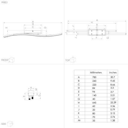 Eglo - LED Griestu gaismeklis LED/21,5W/230V