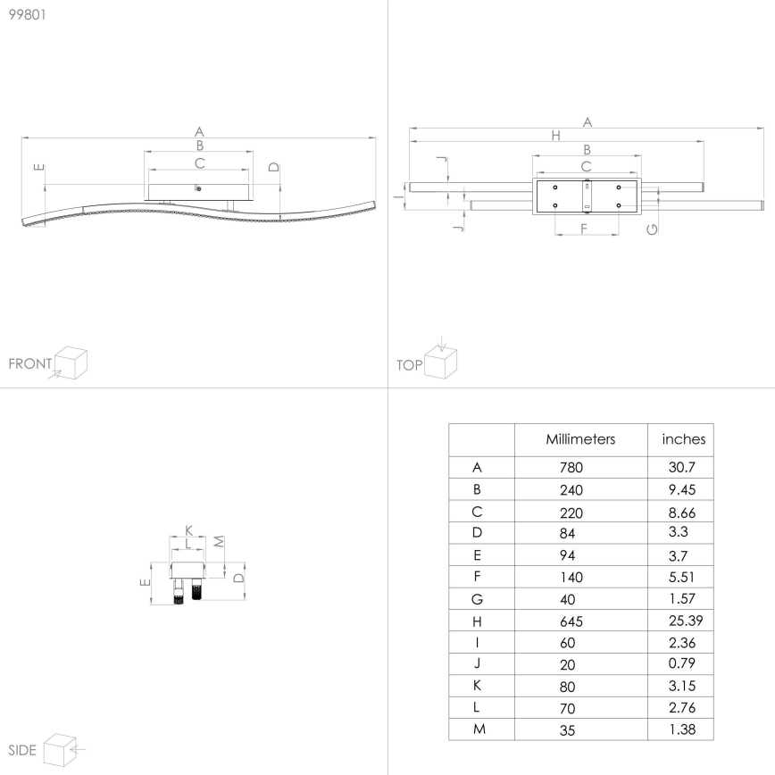 Eglo - LED Griestu gaismeklis LED/21,5W/230V