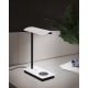 Eglo - LED Aptumšojama skārienvadāma galda lampa ar bezvadu uzlādi  LED/5,8W/230V balta