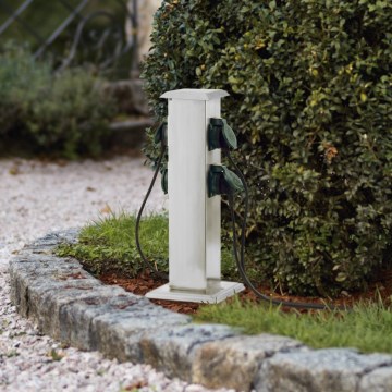 EGLO - Āra kontakligdzdu kolonna zaļa SCHUKO IP44