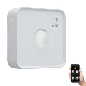 Eglo - Āra kustības un krēslas sensors CONNECT SENSOR 12 m 3xAA balts IP44