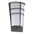 Eglo - Āra LED sienas gaismeklis ar sensoru 2xLED/2,5W IP44
