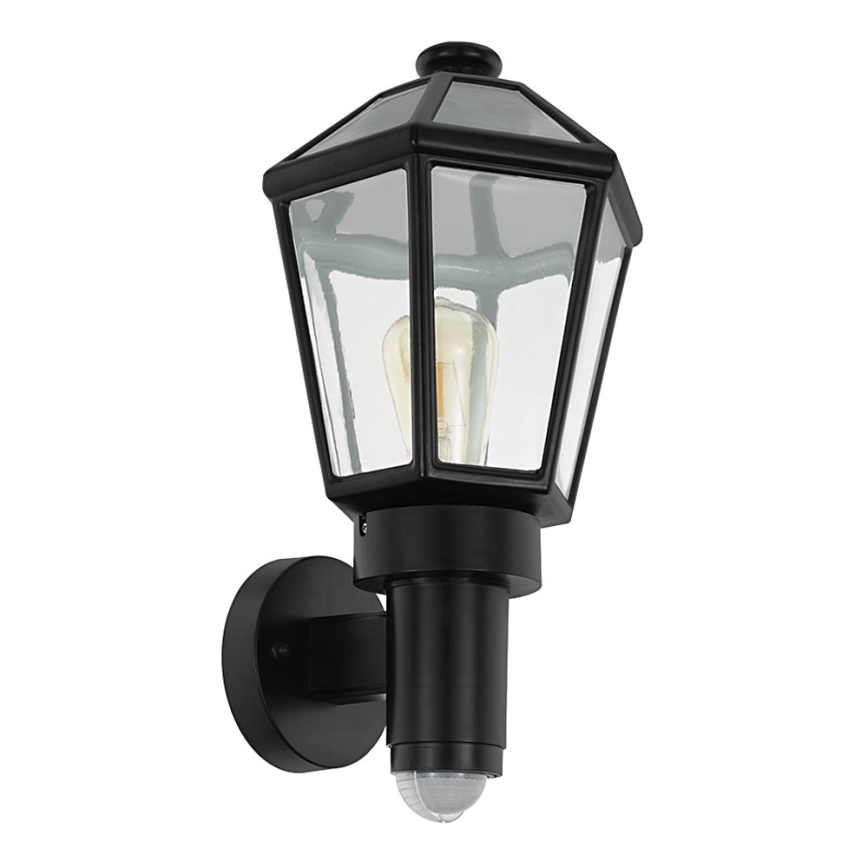 Eglo - Āra sienas lampa ar sensoru 1xE27/28W/230V IP44