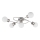 Eglo/Edi Lampa 54686 - LED Virsapmetuma lustra 5xE14/6W/230V matēts hroms