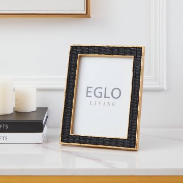 Eglo - Fotorāmis 13x18 cm melna/zelta