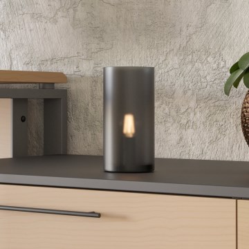Eglo - Galda lampa 1xE14/40W/230V melna