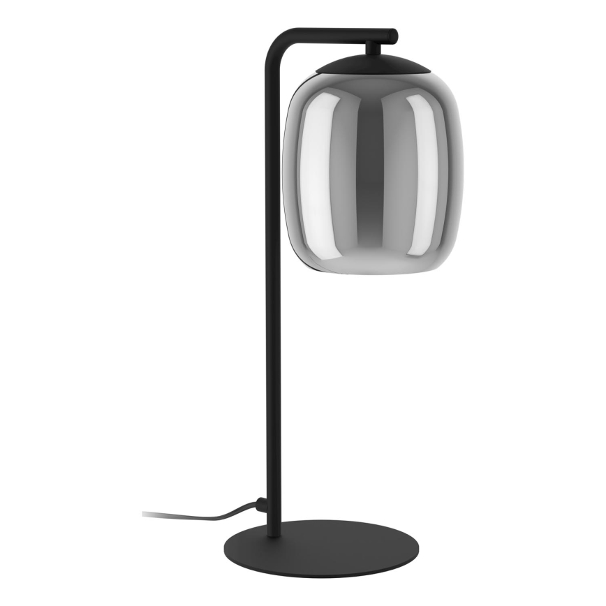 Eglo - Galda lampa 1xE27/28W/230V pelēka