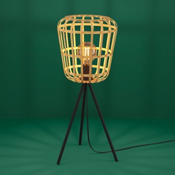 Eglo - Galda lampa 1xE27/40W/230V bambusa