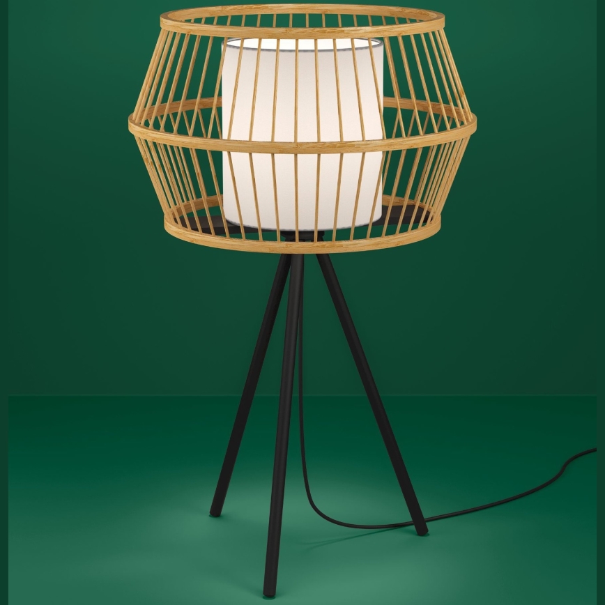 Eglo - Galda lampa 1xE27/40W/230V bambusa