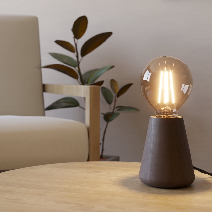 Eglo - Galda lampa 1xE27/40W/230V brūna