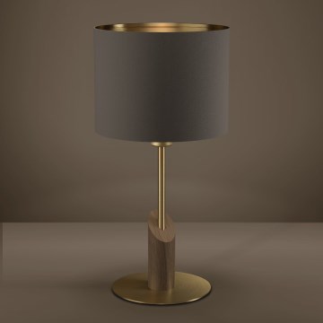Eglo - Galda lampa 1xE27/40W/230V brūna/zelta