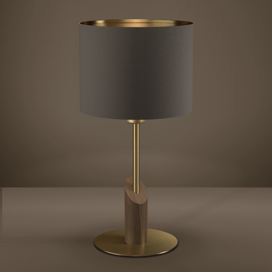 Eglo - Galda lampa 1xE27/40W/230V brūna/zelta