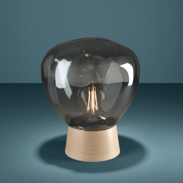 Eglo - Galda lampa 1xE27/40W/230V dūmakains
