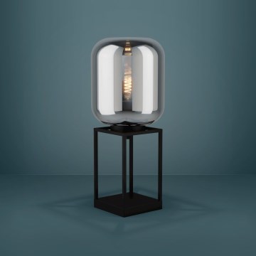 Eglo - Galda lampa 1xE27/40W/230V dūmakains
