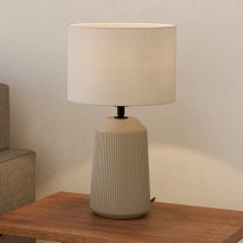 Eglo - Galda lampa 1xE27/40W/230V krēmkrāsa