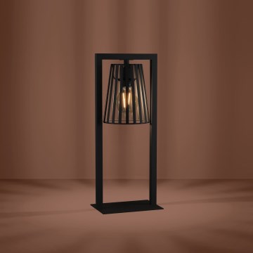 Eglo - Galda lampa 1xE27/40W/230V melna