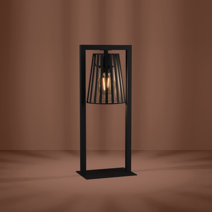 Eglo - Galda lampa 1xE27/40W/230V melna