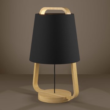 Eglo - Galda lampa 1xE27/40W/230V melna