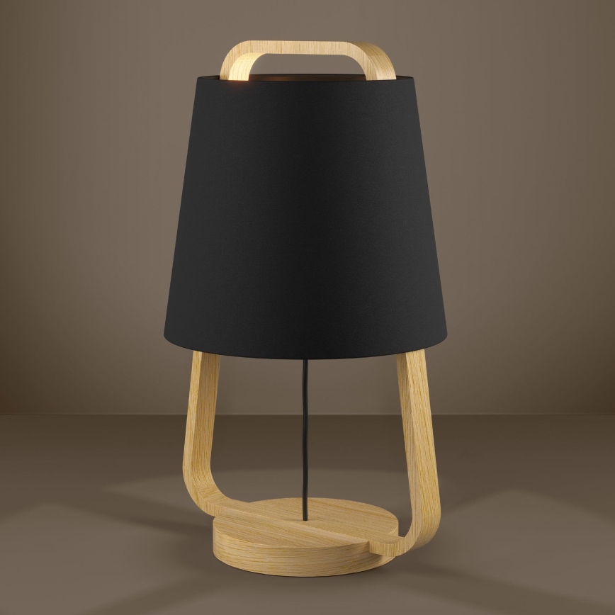 Eglo - Galda lampa 1xE27/40W/230V melna