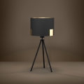 Eglo - Galda lampa 1xE27/40W/230V melna/zelta