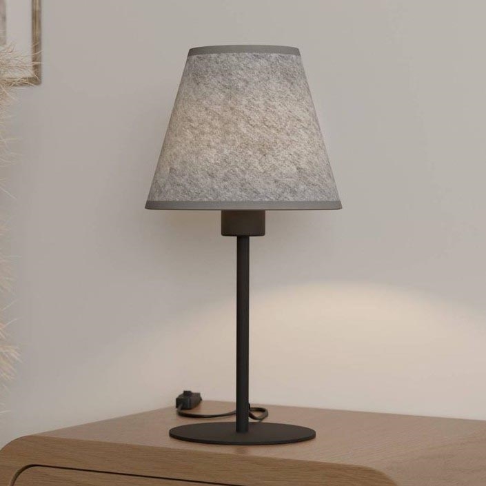 Eglo - Galda lampa 1xE27/40W/230V pelēka