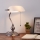 Eglo - Galda lampa 1xE27/60W/230V balta/spīdīgi hromēts